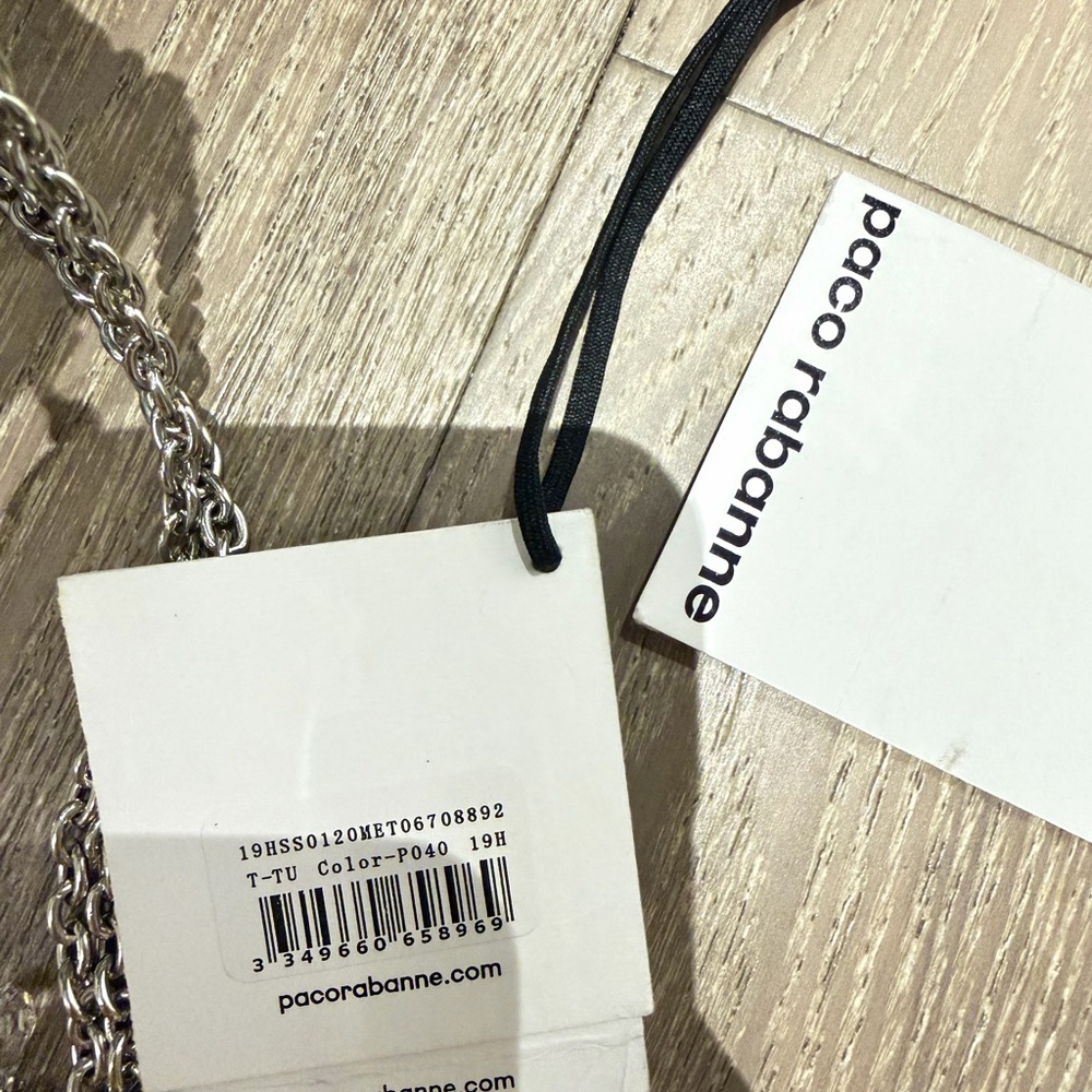 Paco Rabanne Silver Chainmail Fringe Crossbody Clutch - Picture 10 of 16